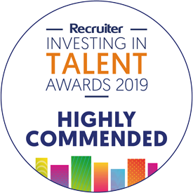 Investing in Talent Award. SAP Contractors Highly Commended in 2019
